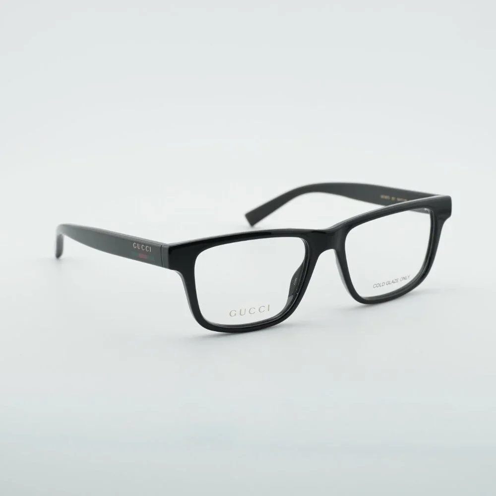 Gucci GG1987O 001 Eyeglasses Black 54mm Square Frame